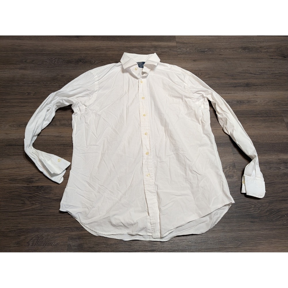 Polo Ralph Lauren Regent Classic Fit Dress Shirt Mens 16.5 34/35 White Preppy